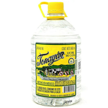 Destilado De Agave Licor De Caña Tonayan Pet Blanco Y Amarillo 960 Ml